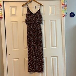 Express‎ Black Floral Maxi Dress Small